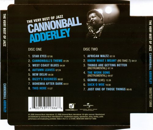 Cannonball Adderley - The Very Best Of Jazz (2008) CD-Rip