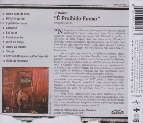 A Bolha - E Proibido Fumar (Reissue) (1977/2009)