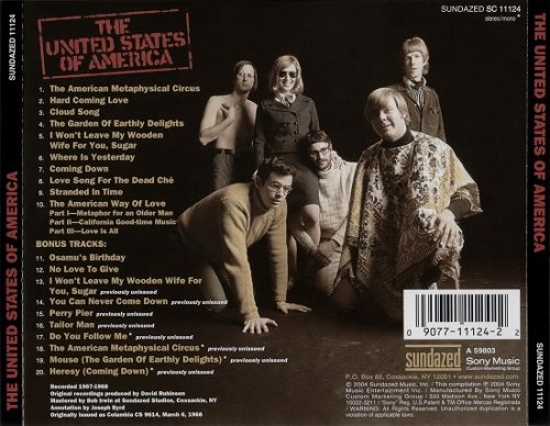 The United States Of America - The United States Of America (Reissue, Bonus Tracks Edition) (1968/2004)