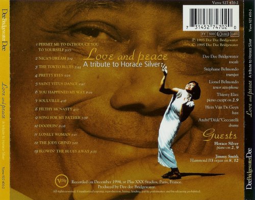 Dee Dee Bridgewater ‎– Love And Peace :A Tribute To Horace Silver (1995) FLAC