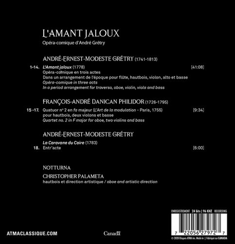 Notturna - Grétry: L'amant jaloux (Arr. for Mixed Chamber Ensemble) (2020) [Hi-Res]