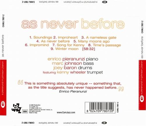 Enrico Pieranunzi - As Never Before (2008) 320 kbps+CD Rip