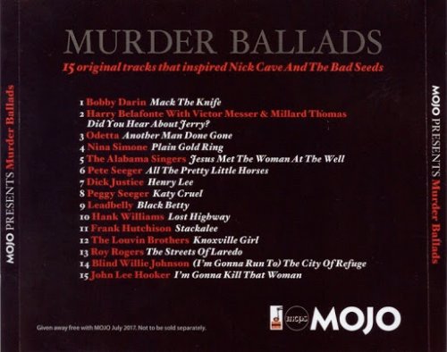 VA - Mojo Presents: Murder Ballads (2017) CD-Rip