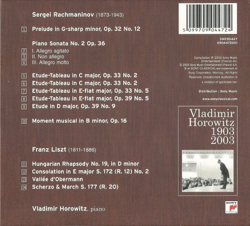 Vladimir Horowitz - Rachmaninov & Liszt: Piano Works (2003)