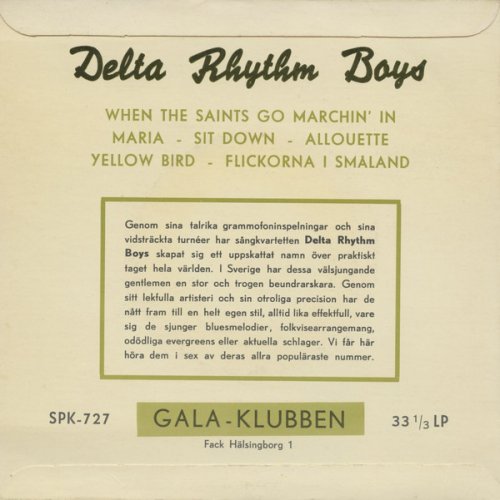 Delta Rhythm Boys - Delta Rhythm Boys (1964) Vinyl