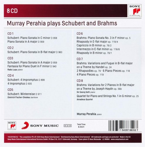 Murray Perahia - Murray Perahia Plays Brahms and Schubert (2020)