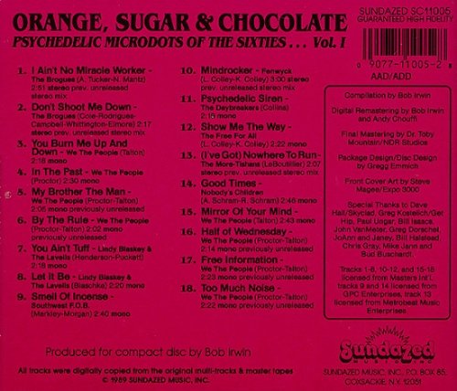 Various Artists - Orange, Sugar & Chocolate (Psychedelic Microdots Of The Sixties, Vol. 1) (1989)