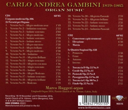 Marco Ruggeri - Gambini: Organ Music (2017) [Hi-Res]