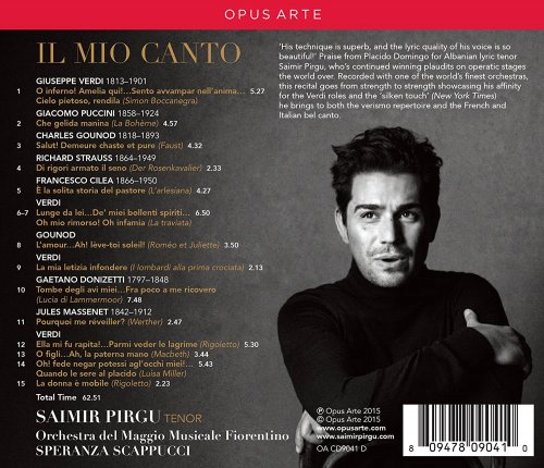 Saimir Pirgu, Orchestra del Maggio Musicale Fiorentino, Speranza Scappucci - Il mio canto (2016) [Hi-Res]