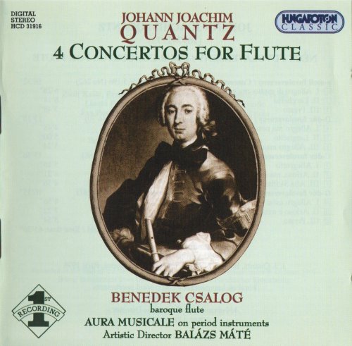 Benedek Csalog - Quantz: 4 Concertos for Flute (2000)