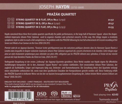 Prazak Quartet - Haydn: Apponyi' Quartets Op. 71 (2012)