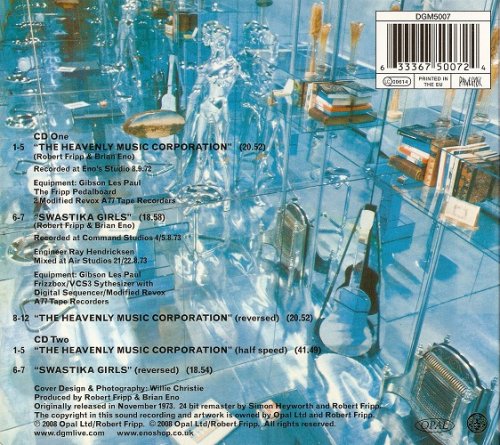 Robert Fripp & Brian Eno - No Pussyfooting (1973) [2008] CD-Rip