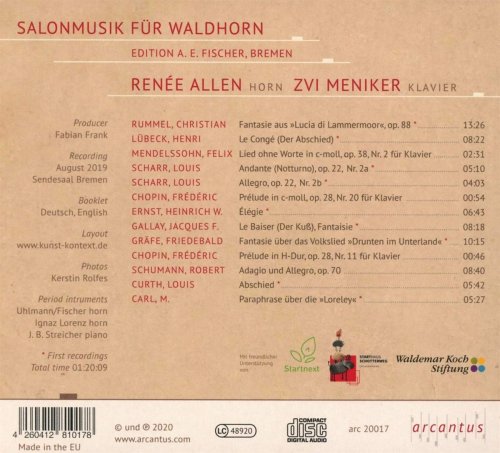 Zvi Meniker, Renée Allen - Salonmusik für Waldhorn (2020) [Hi-Res]