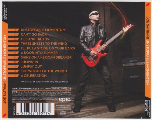 Joe Satriani - Unstoppable Momentum (2013) FLAC