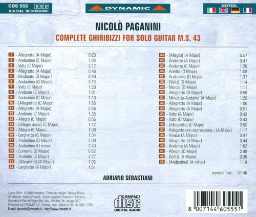 Adriano Sebastiani - Paganini: Ghiribizzi (Complete) (2007)