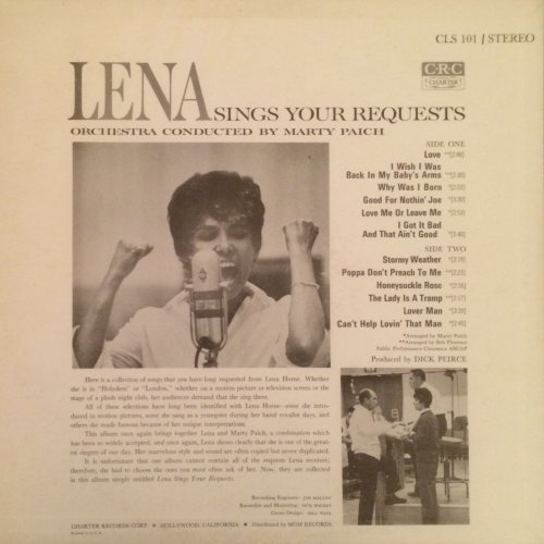 Lena Horne - Lena Sings Your Requests (1963) LP