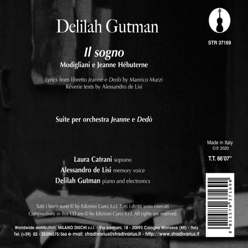 Delilah Gutman, Laura Catrani, Roma Tre Orchestra, Marcello Bufalini, Alessandro De Lisi - Delilah Gutman: Il sogno 'Modigliani e Jeanne Hébuterne' (2020) [Hi-Res]