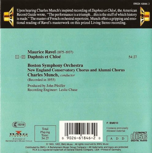 Boston Symphony Orchestra, Charles Munch - Ravel: Daphnis et Chloé (1993)