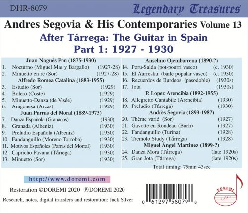 VA - Segovia & His Contemporaries, Vol. 13 (2020)