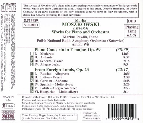 Markus Pawlik, Antoni Wit - Moszkovski: Concerto for Piano and Orchestra, Suite for Orchestra (1998)