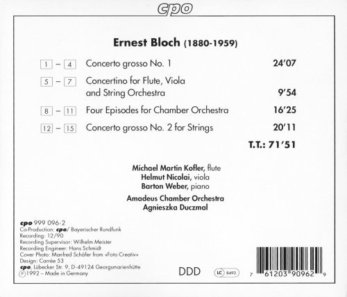 Amadeus Chamber Orchestra, Agnieszka Duczmal - Bloch: Concerti grossi 1 & 2 (1992)