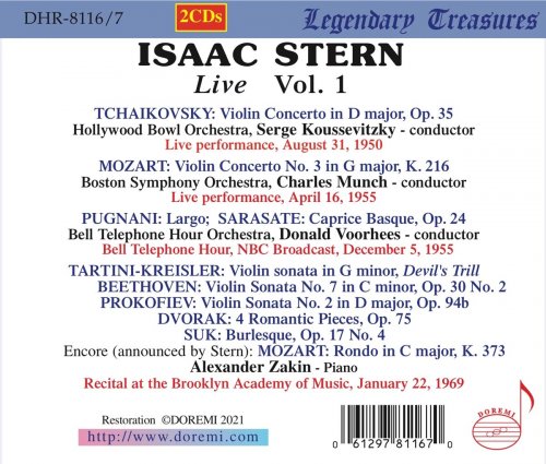 Isaac Stern - Isaac Stern, Vol. 1 (Live) (2020)