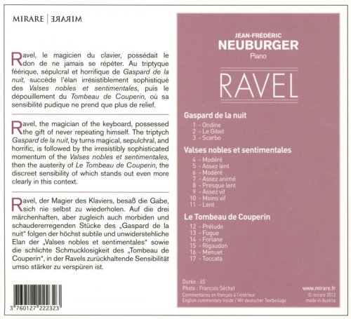 Jean-Frédéric Neuburger - Ravel: Gaspard de la nuit - Valses nobles et sentimentales - Le Tombeau de Couperin (2013) [Hi-Res]