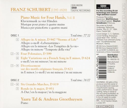 Yaara Tal, Andreas Groethuysen - Schubert: Piano Music for Four Hands, Vol. 2 (1995)