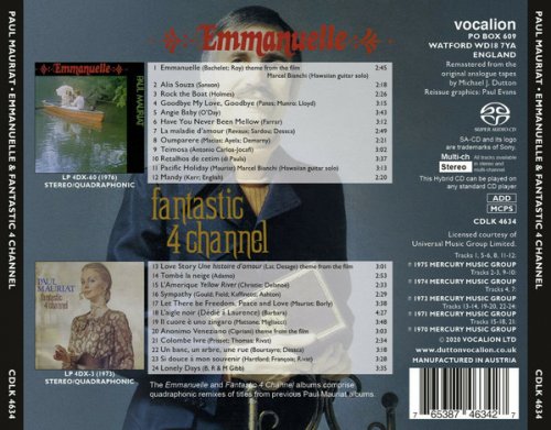 Paul Mauriat - Emmanuelle & Fantastic 4 CH (1976, 1973) [2020 SACD]