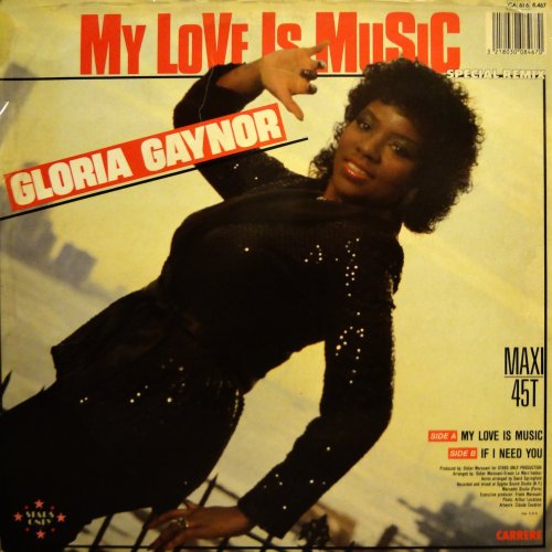 Gloria Gaynor - My Love Is Music (Maxi-Single) (1985) Vinyl, 12"