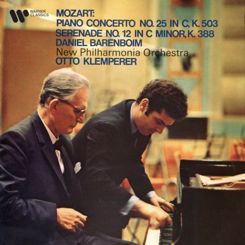 Daniel Barenboim, Otto Klemperer - Mozart: Piano Concerto No. 25, K. 503 & Serenade No. 12, K. 388 (1968/2020)