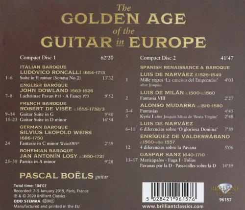Pascal Boëls - The Golden Age of the Guitar in Europe (2020)