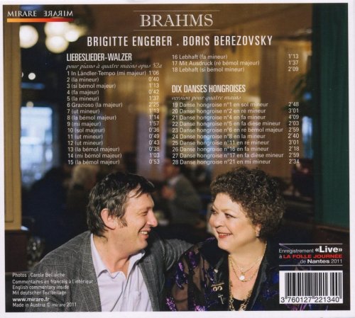 Brigitte Engerer & Boris Berezovsky - Brahms: Liebeslieder-Walzer & Dix Danses Hongroises pour piano à quatre mains (2011) [Hi-Res]