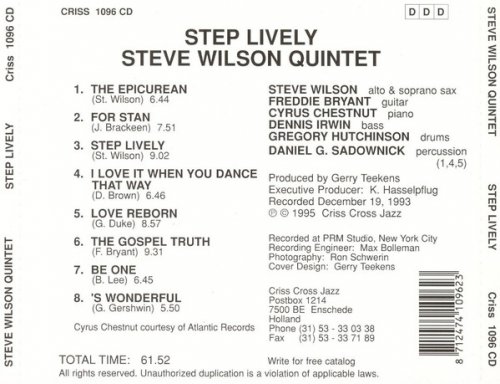 Steve Wilson Quintet - Step Lively (1994/2009) flac