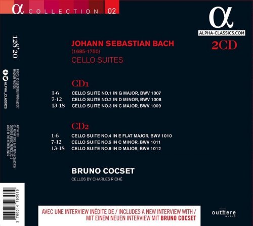 Bruno Cocset - Bach: Cello Suites (2001)