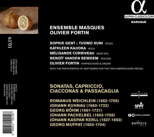 Ensemble Masques, Olivier Fortin - Romanus Weichlein Opus I, 1695 (2015) [Hi-Res]