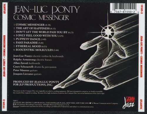 Jean-Luc Ponty - Cosmic Messenger (1978)