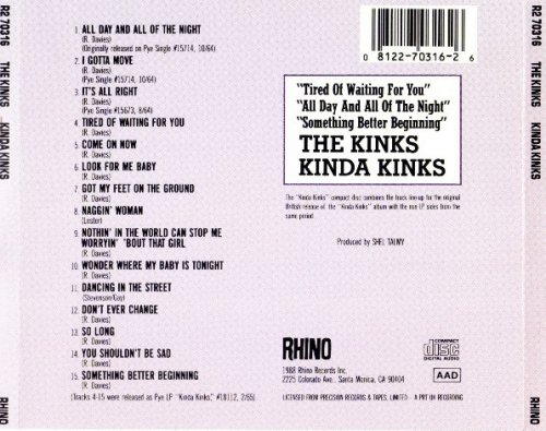 The Kinks - Kinda Kinks (Reissue) (1965/1988)