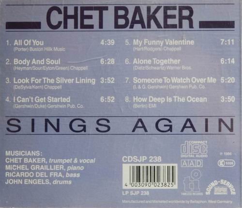 Chet Baker - Chet Baker Sings Again (1986)