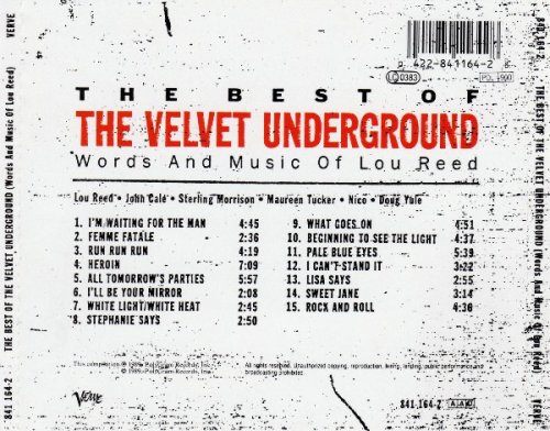 The Velvet Underground - The Best Of The Velvet Underground (Words And Music Of Lou Reed) (1989)