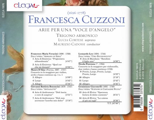 Lucia Cortese - Francesca Cuzzoni (Arie per una "Voce d'angelo") (2019)