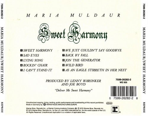 Maria Muldaur - Sweet Harmony (Reissue) (1976)