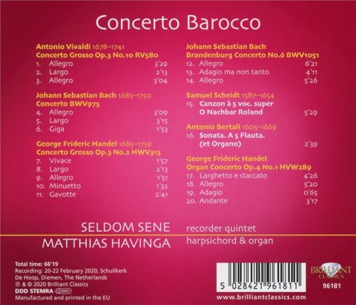 Seldom Sene - Concerto Barocco (2020) Hi-Res