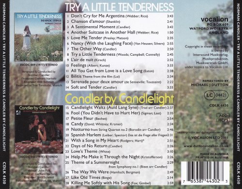 Norman Candler - Try A Little Tenderness & Candler By Candlelight (2011) CD-Rip