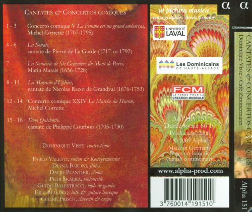 Dominique Visse, Cafe Zimmermann - Dom Quichotte... Cantates & concertos comiques (2010)