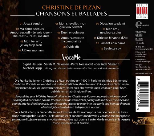 Vocame - Christine De Pizan - Chansons et Ballades (2015) [Hi-Res]