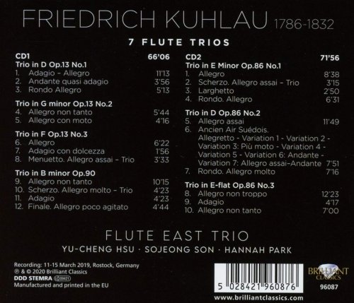 Flute East trio - Kuhlau: 7 Flute Trios (2020) [Hi-Res]