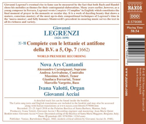 Giovanni Acciai, Ivana Valotti, Nova Ars Cantandi - Legrenzi: Compiete, Op. 7 (2020)