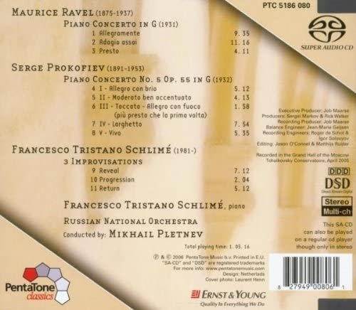 Mikhail Pletnev - Ravel: Piano Concerto in G Prokofiev, Piano Concerto No. 5 (2006) [SACD]