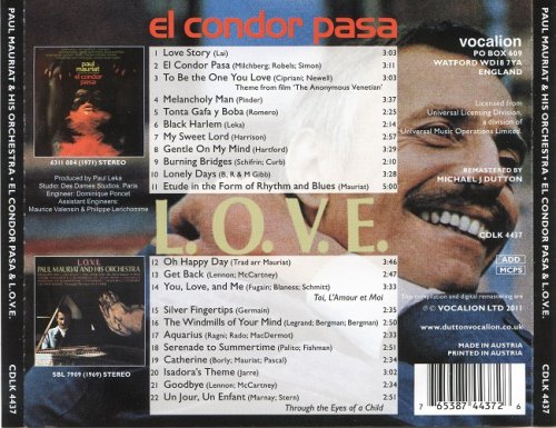 Paul Mauriat - El Condor Pasa & L O V E (2011) CD-Rip